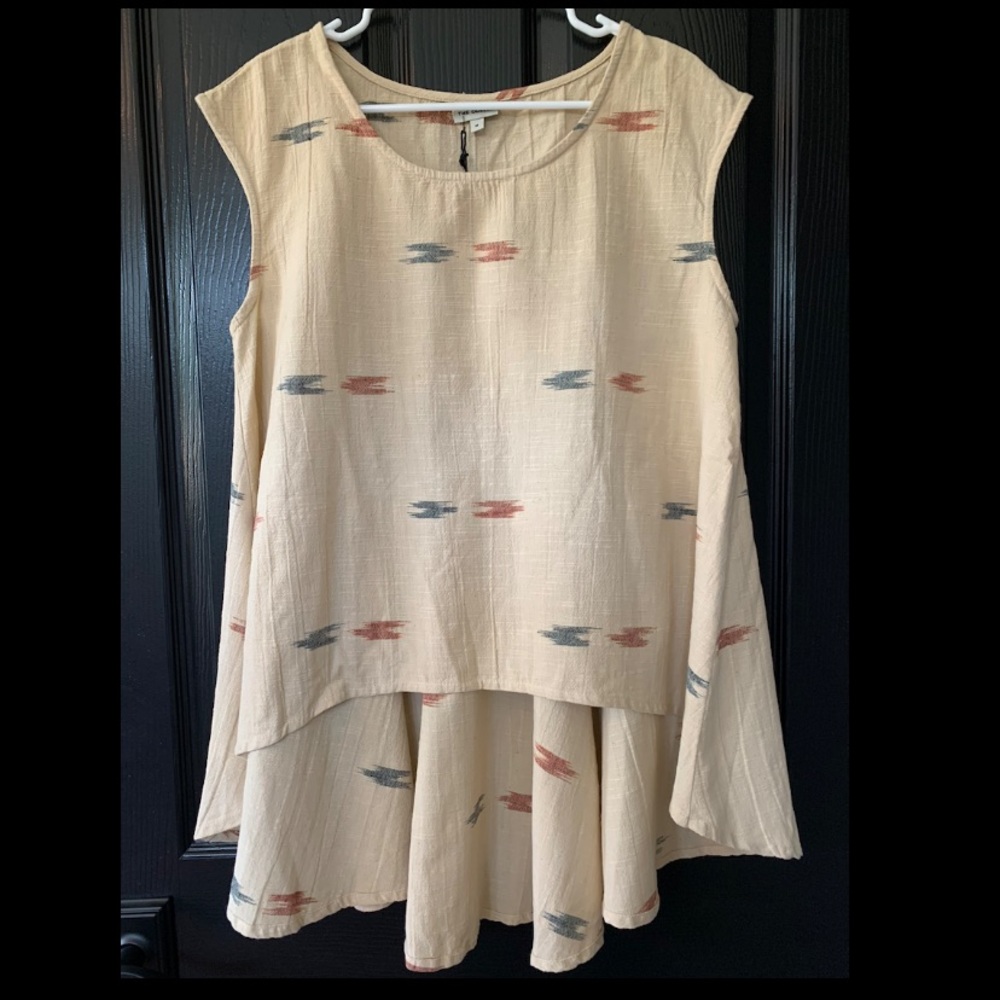 The Odells Ikat Peplum-Style Top